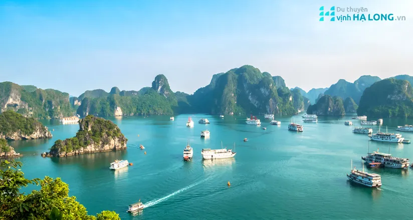 Ti Top Island, a popular destination in Ha Long Bay with a beach and viewpoint