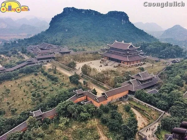 Aerial view of Bai Dinh Pagoda