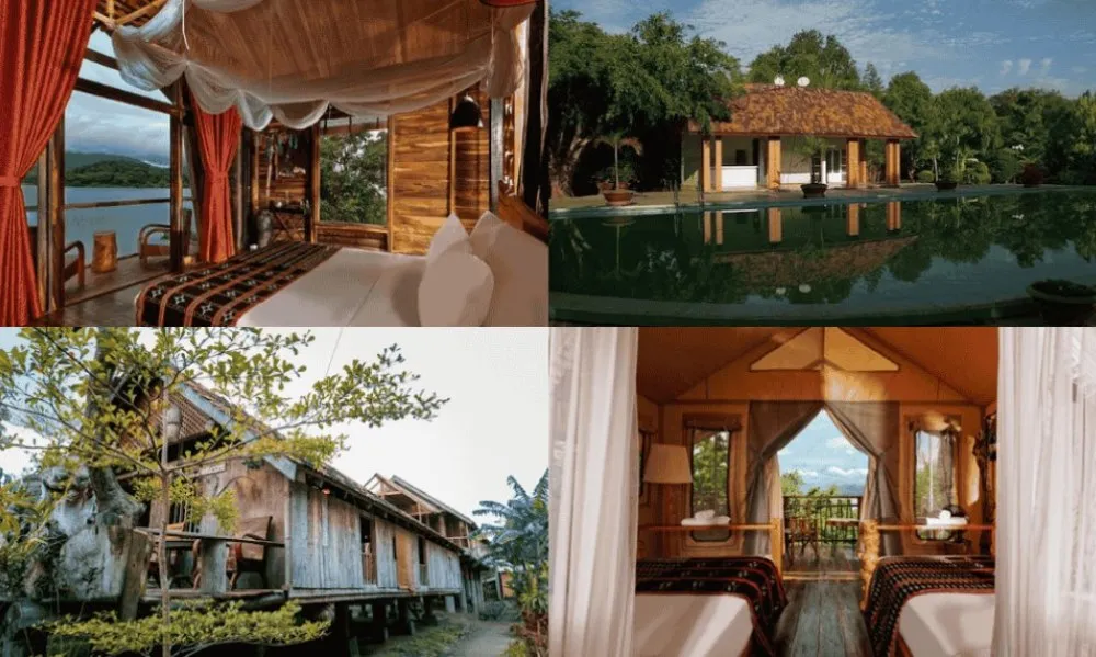 Some prominent accommodation places at Lake Lắk