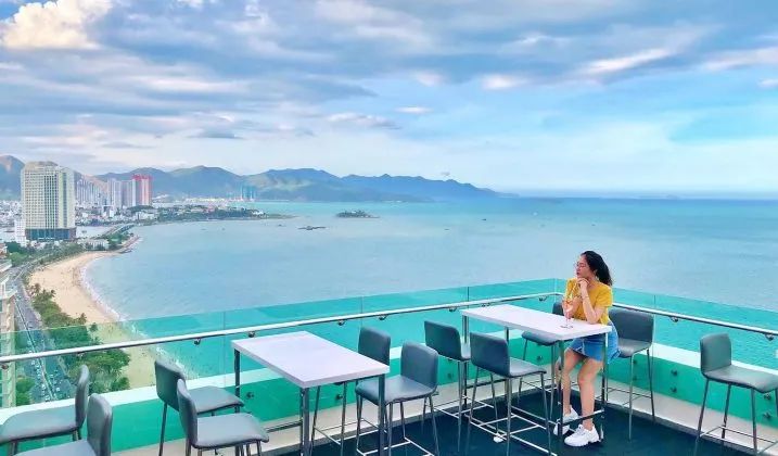Breathtaking ocean view from Altitude Rooftop Bar