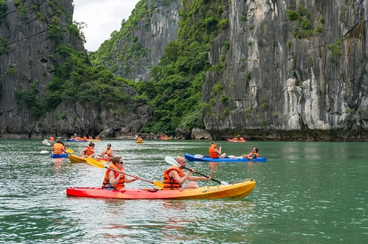Children can also participate in kayaking with their families