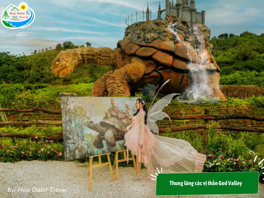 Giant Greek mythology statues at God Valley