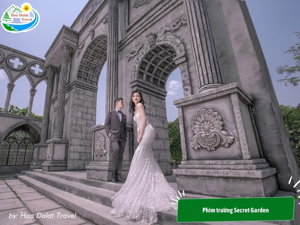 Secret Garden Studio with its European-style romantic charm, ideal for glamorous and refined wedding shoots