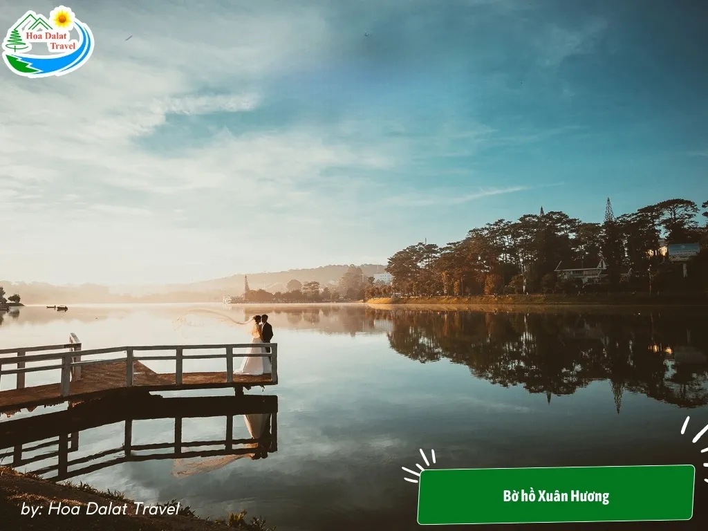 Xuan Huong Lake, a serene favorite for couples who want to immortalize their love stories
