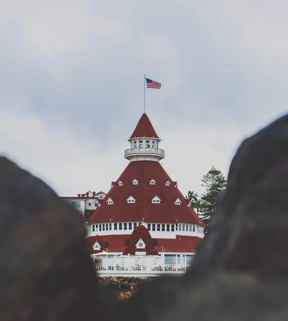 The iconic Hotel del Coronado in San Diego