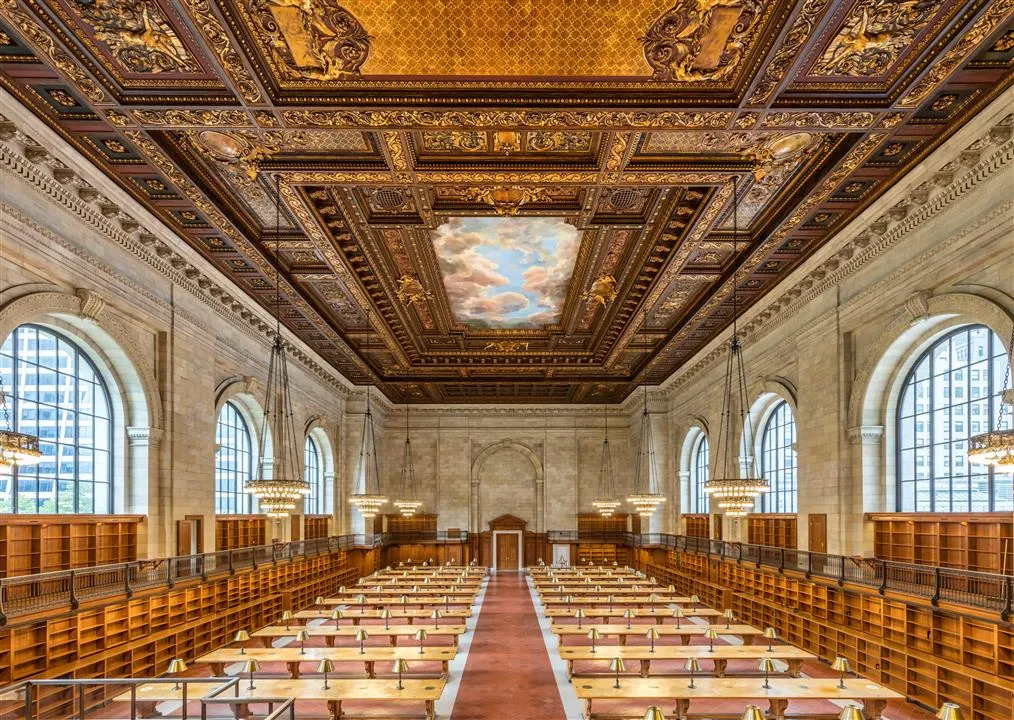 The magnificent Beaux-Arts architecture of the New York Public Library
