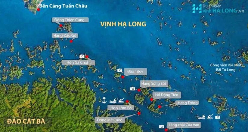 Bản đồ vị trí Vịnh Hạ Long
