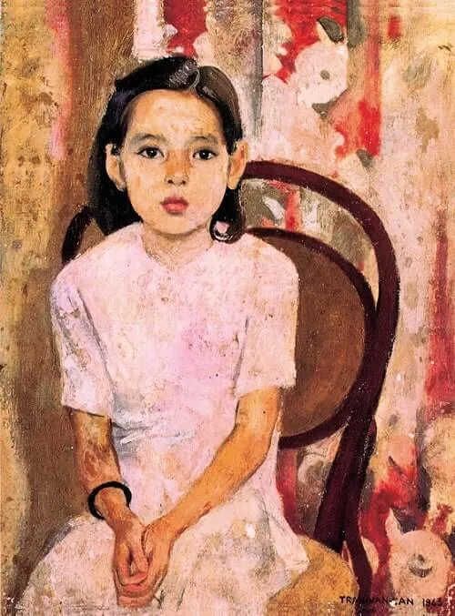 Oil portrait painting "Little Thuy"