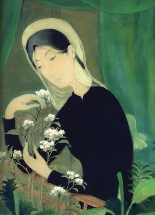 Painting "Nostalgia" by Le Pho, created in 1938