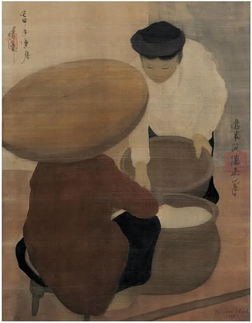 Painting "The Rice Seller" by Nguyen Phan Chanh