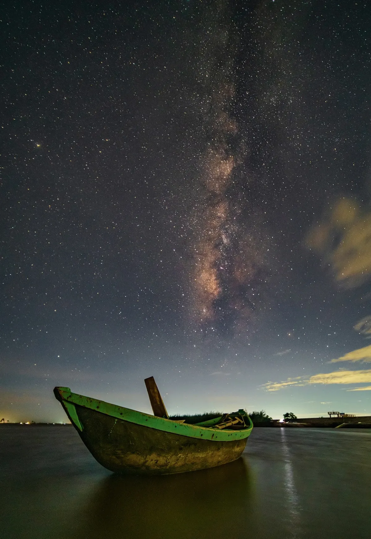 Dong Chau Beach in Thai Binh, Vietnam, one of the most pristine beaches in Northern Vietnam, suitable for Milky Way viewing