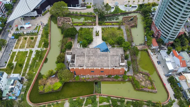 Panoramic view of Dien Hai Citadel architecture in Vauban style