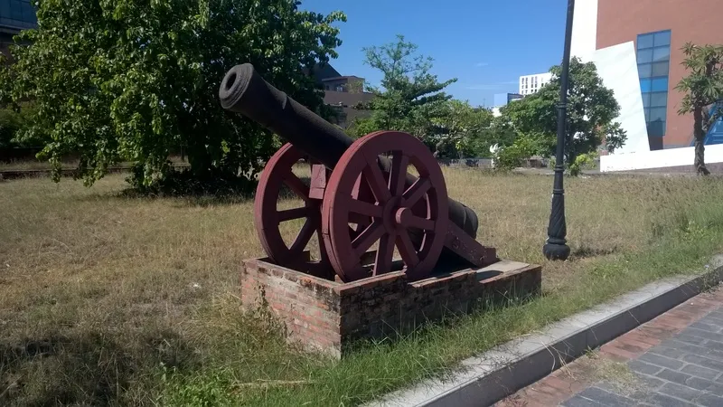 Bronze cannons on display at Dien Hai Citadel