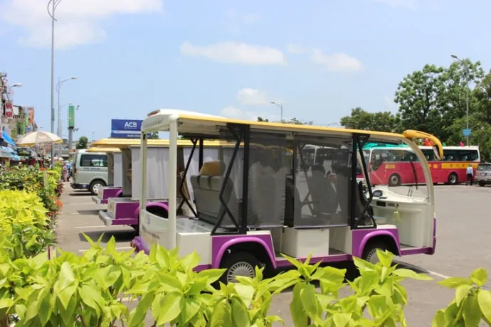 Tourist electric car in Hue