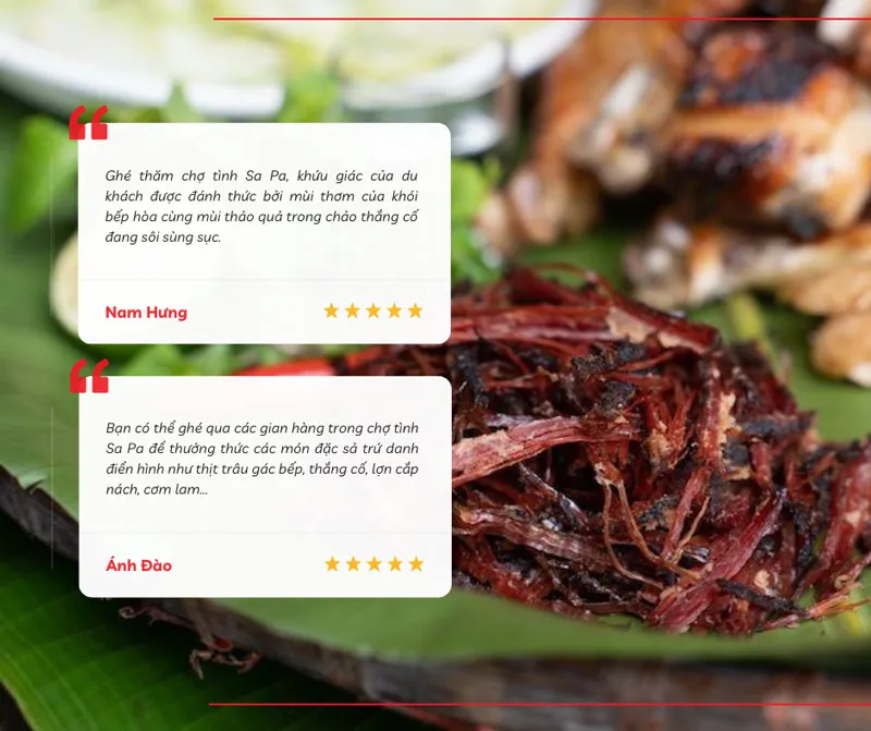 Ẩm thực chợ tình Sa Pa níu chân du khách bởi hương vị độc đáo