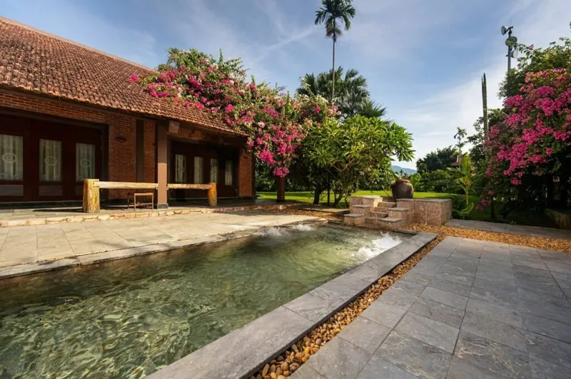 Asean Resort with pool and modern buildings