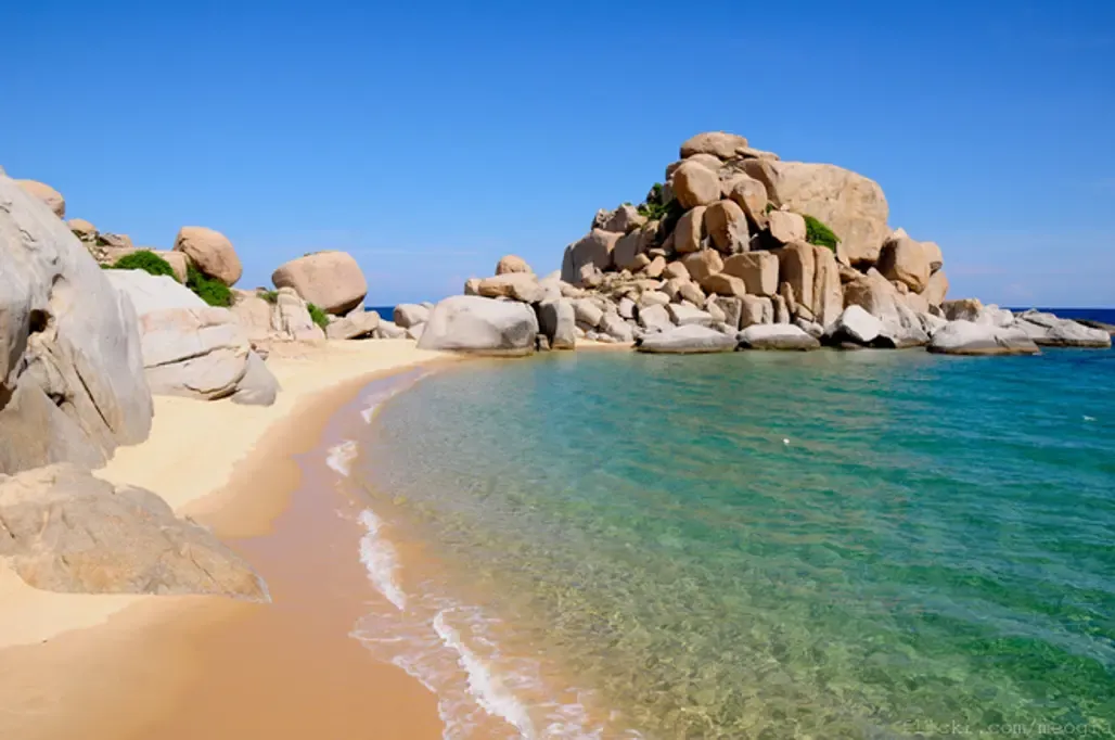 Pristine beach at Mui Dinh in Ninh Thuan