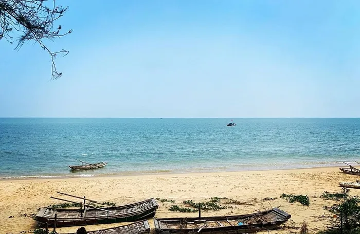 Dau Dong beach with jade-green water