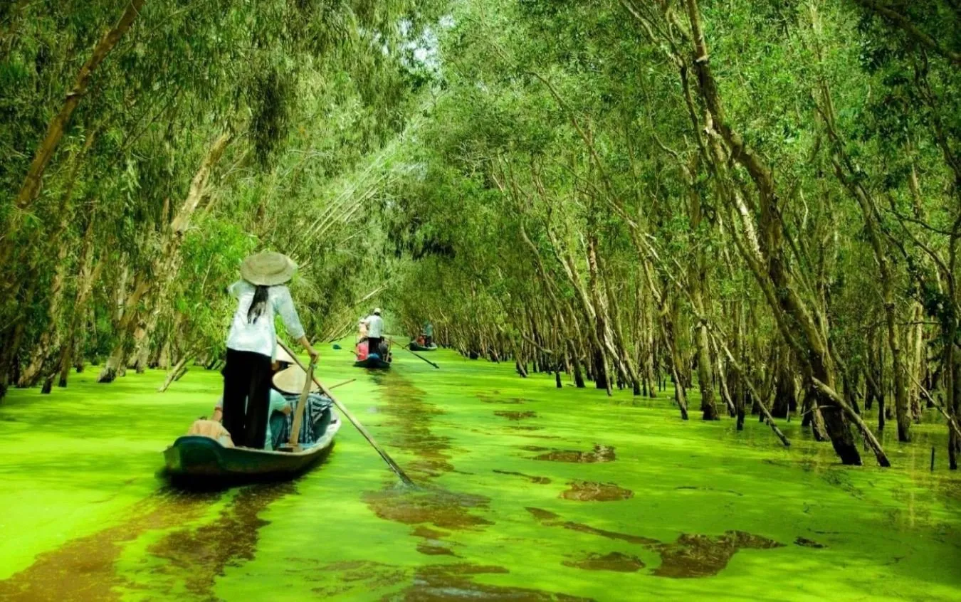 bản đồ đường đi rừng tràm Trà Sư