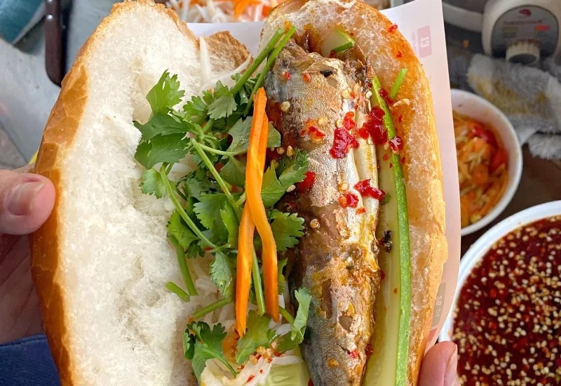Di Oanh Banh Mi unique with special dipping sauce