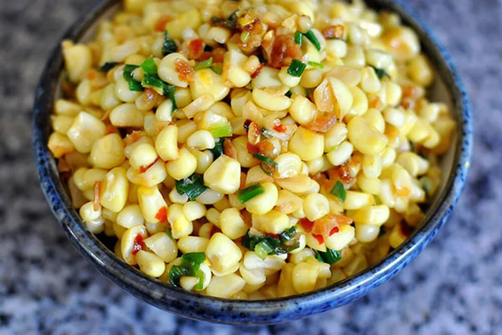 Creamy and fragrant salted egg yolk stir-fried corn