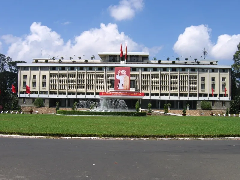 Independence Palace in Ho Chi Minh City, a landmark associated with the reunification of Vietnam