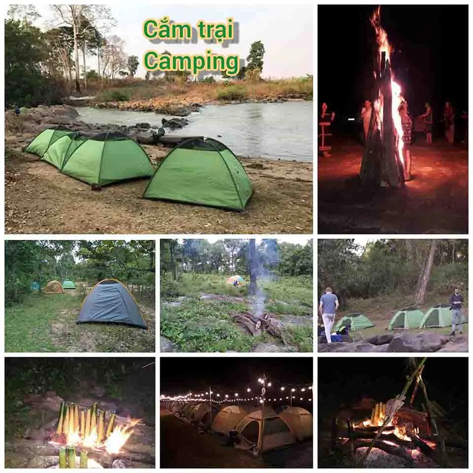 Camping in Yok Don nature