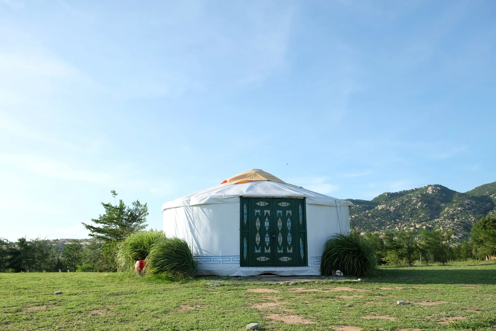 Yurt glamping tents at Tanyoli, Ninh Thuan