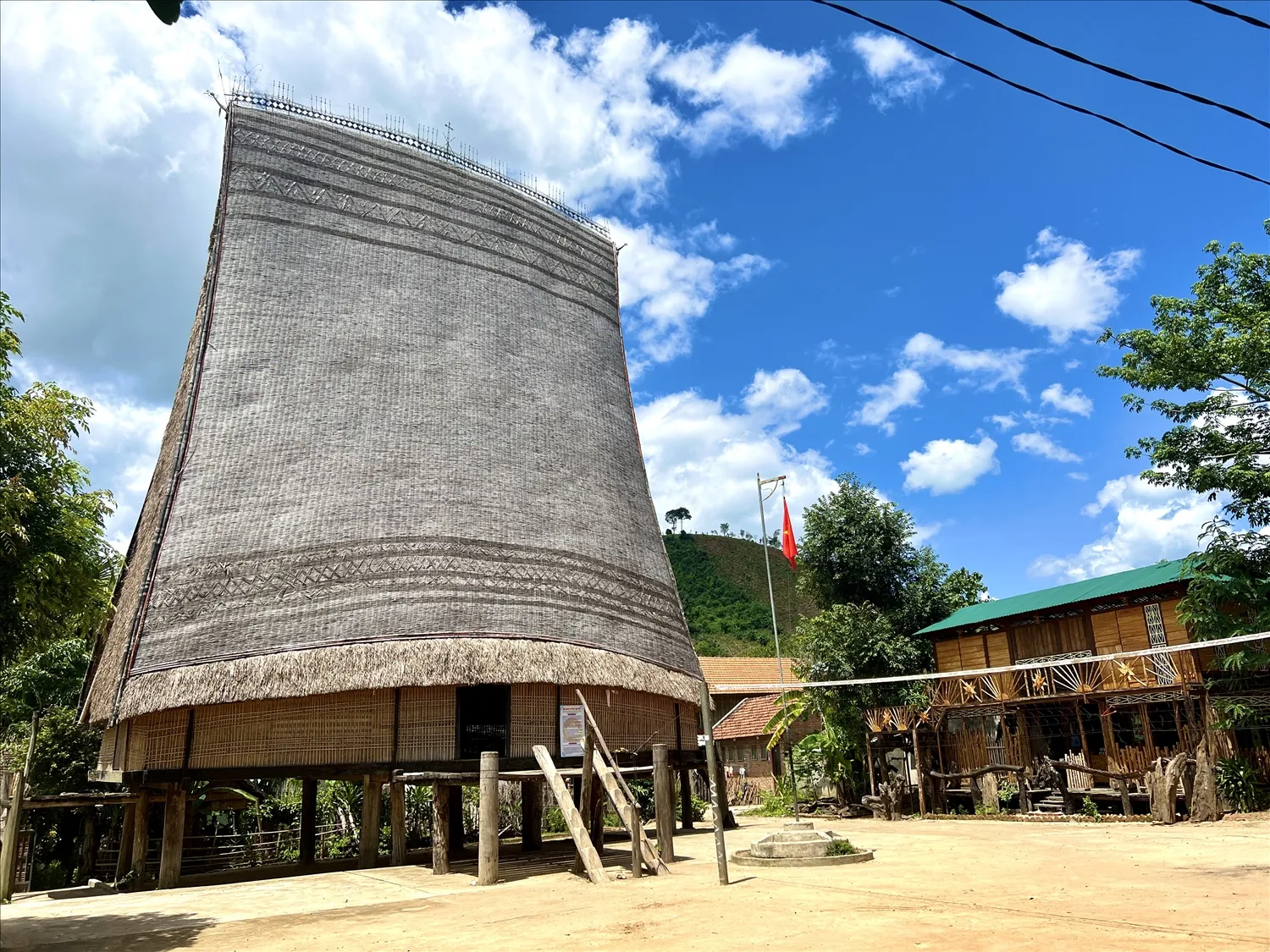 Peaceful scenery in Kon K'tu community tourism village, Kon Tum city, Vietnam