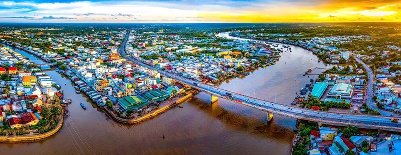 Chiều trên dòng chợ nổi Cái Răng
