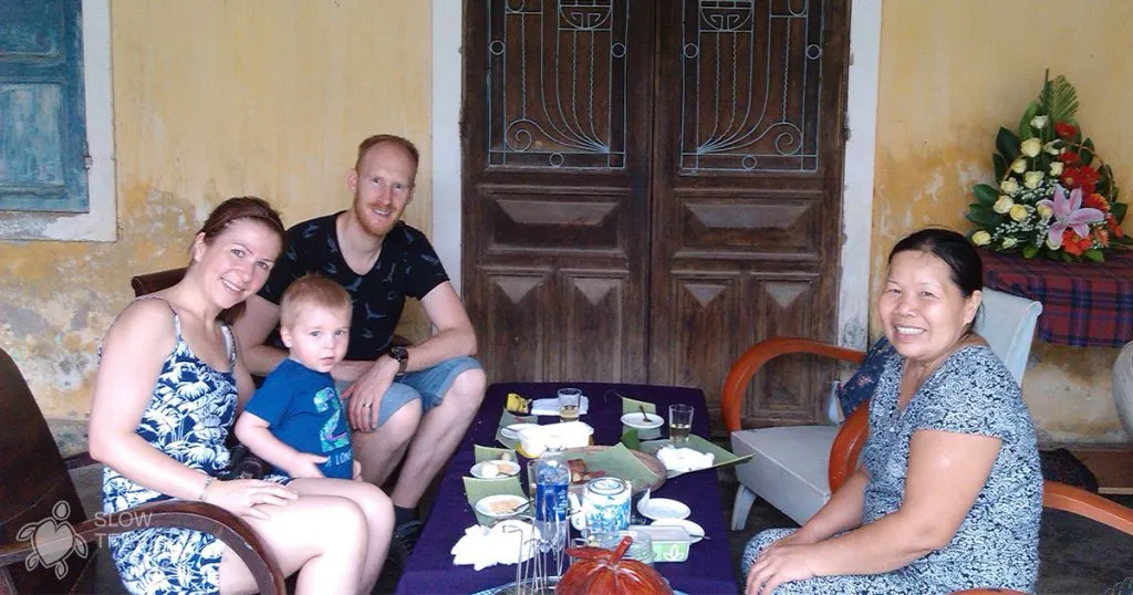 Tea and conversation with local farmers