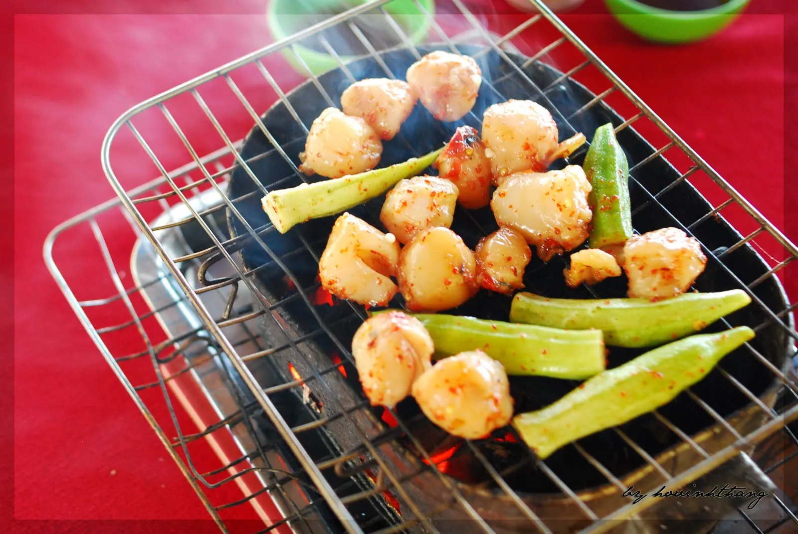 Appetizing Grilled Bien Mai Clam with Salt and Chili