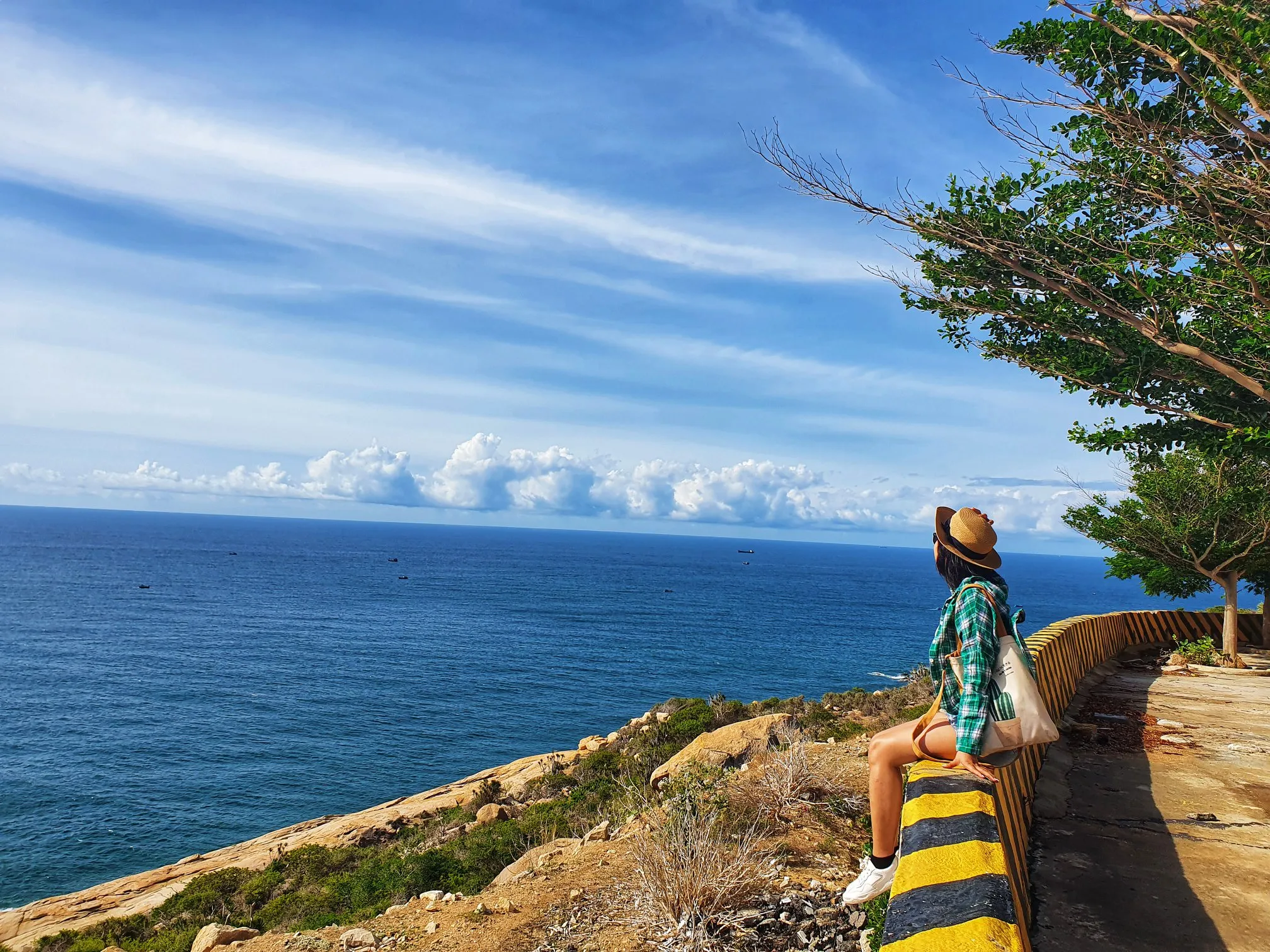 Route DT656 Bac Ai - Hon Ba - Khanh Son Pass coastal road with rugged terrain and unique landscapes