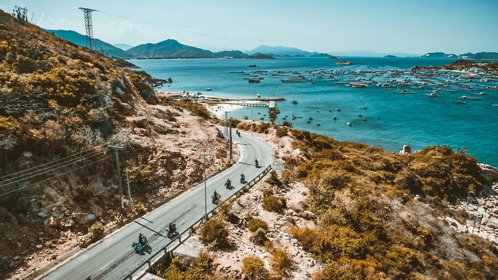 Ninh Chu - Binh Tien coastal road with diverse natural landscapes