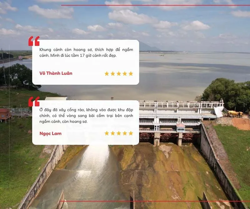 Visitor review about the Dau Tieng Lake dam area