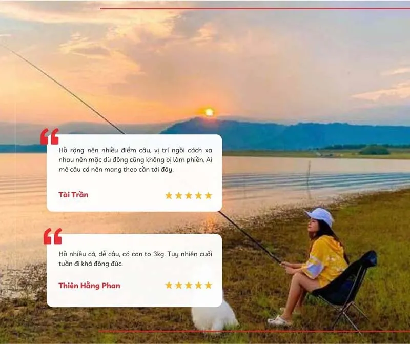 Visitor review about the fishing experience on Dau Tieng Lake