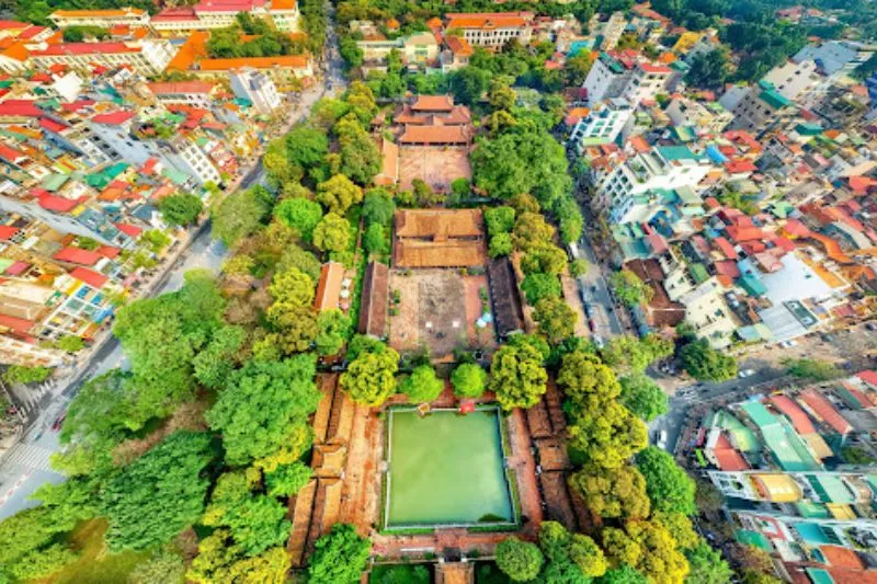 Ancient and serene Temple of Literature - Quoc Tu Giam, a historical site in Hanoi