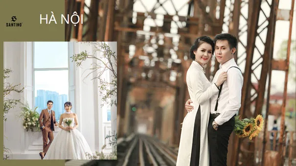 Beautiful wedding photoshoot location in Hanoi with old quarter and Hoan Kiem Lake