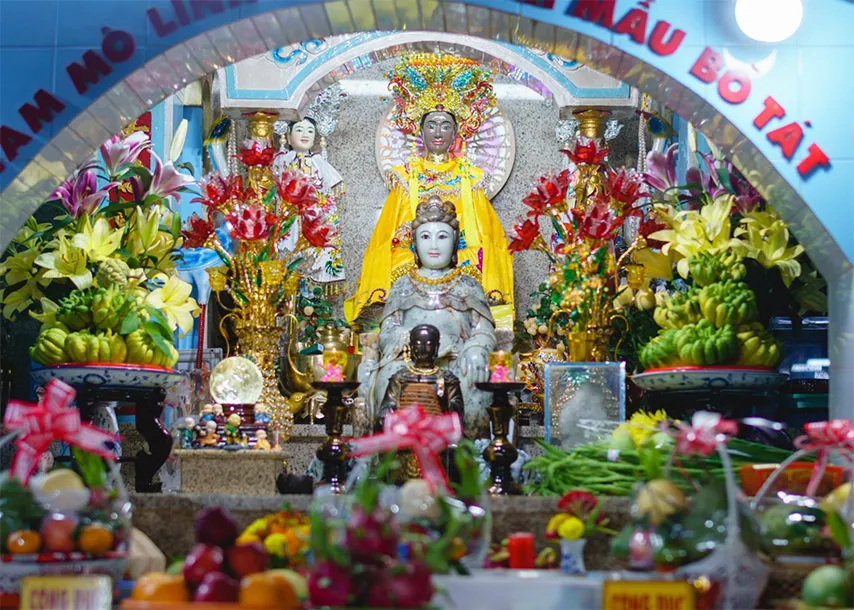Ba Temple, the center of worshiping Linh Son Thanh Mau on Ba Den Mountain