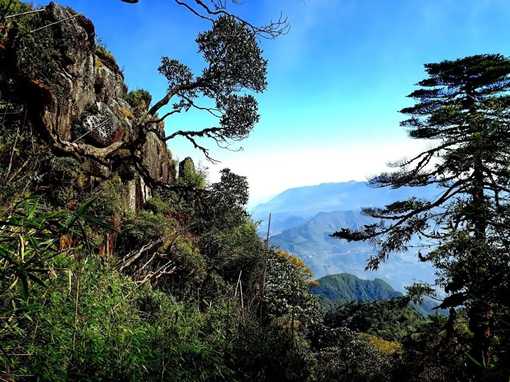 Majestic Fansipan peak, the "Roof of Indochina".