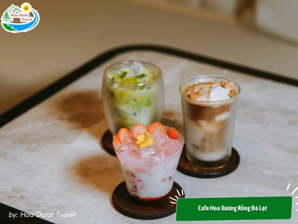 Featured drinks at Cafe Hoa Xuong Rong