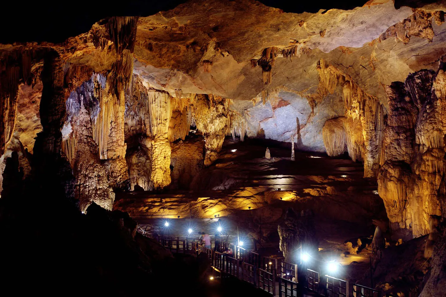 Tien Son Cave with unique geological structure