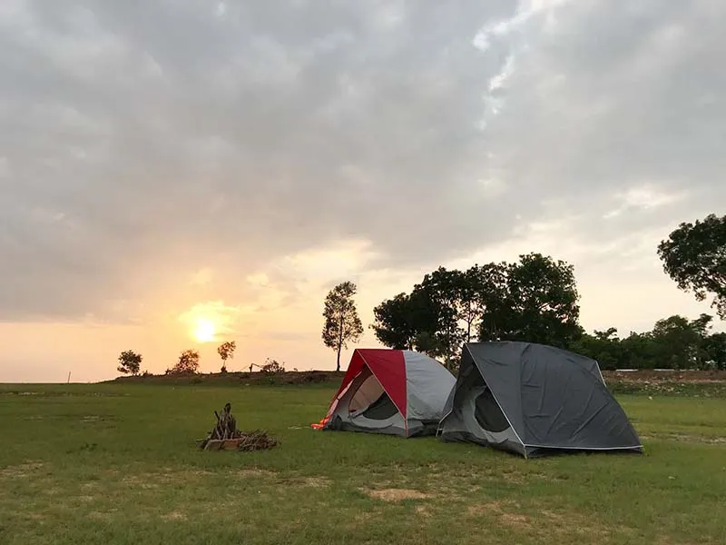 Visitors can bring personal tents or rent them on-site