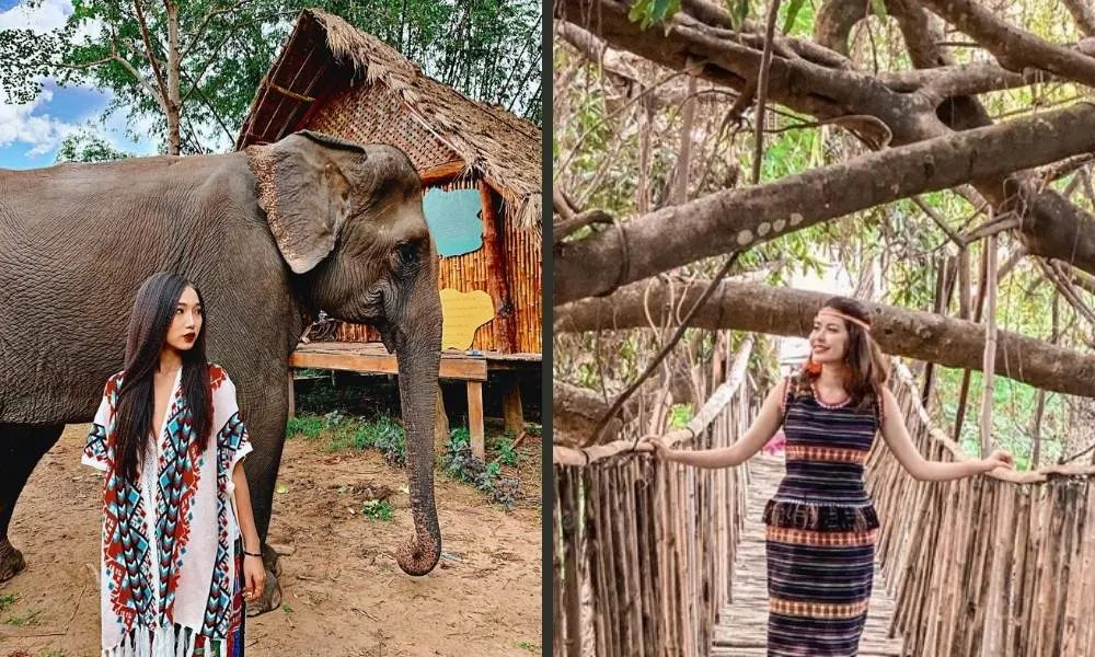 Tourists capturing beautiful moments when visiting Buon Don