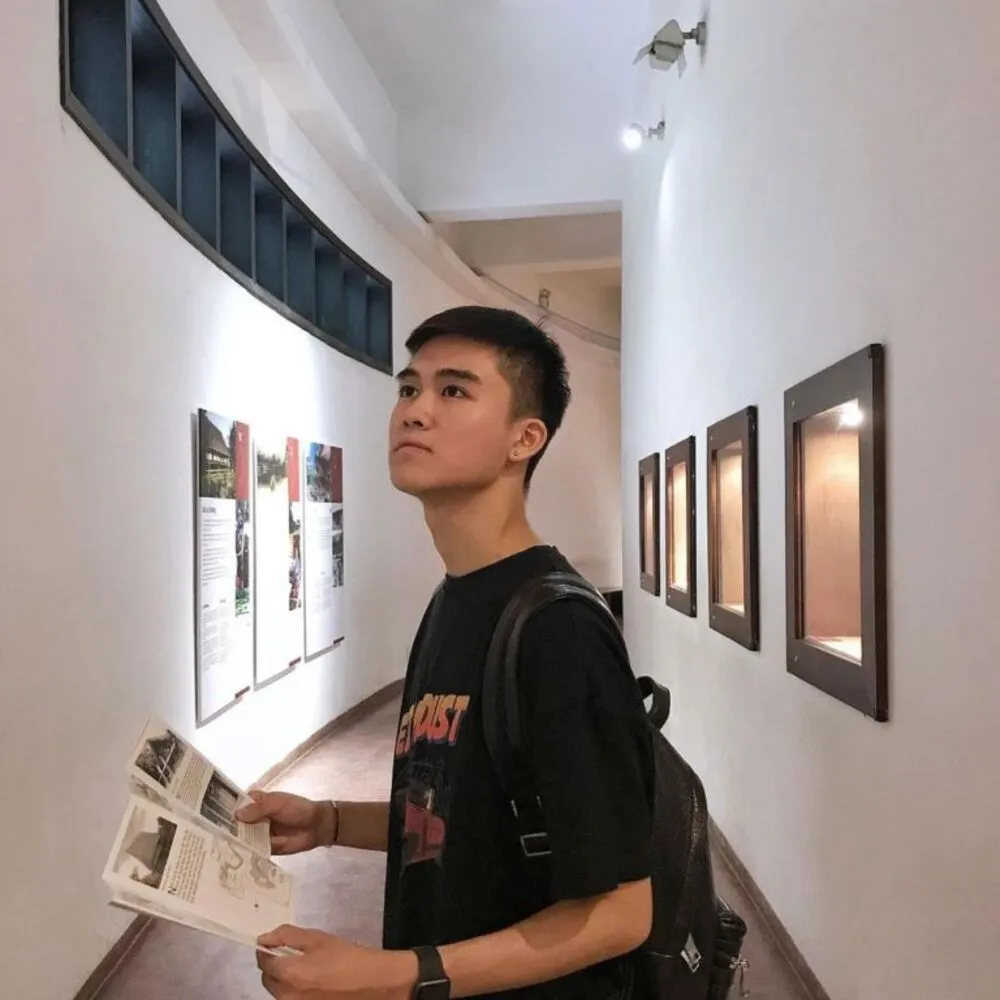 International tourists visiting the Vietnam Museum of Ethnology