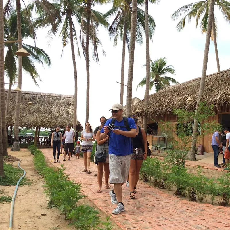 Tourists flock to Lang Be tourist area every summer.