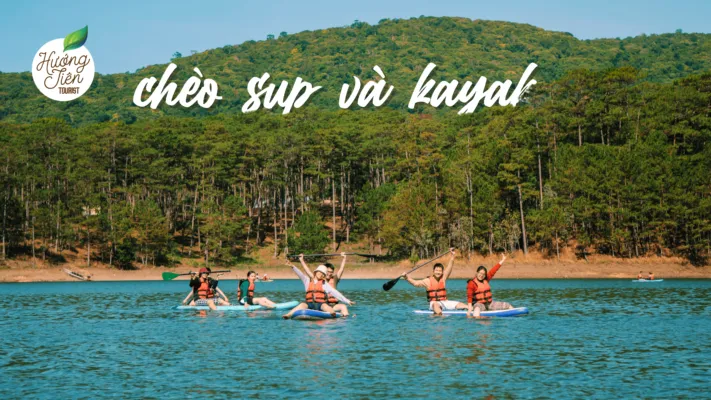 Kayaking and paddleboarding (SUP) on Tuyen Lam Lake, Da Lat