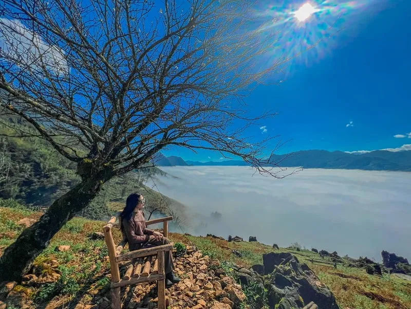 Sapa shrouded in mist, captivating visitors with its picturesque beauty.