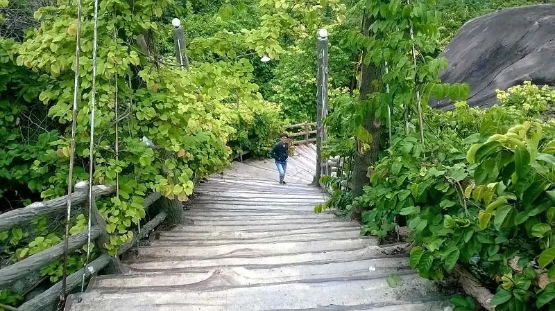 Stairway on Cau Mountain - a familiar check-in spot