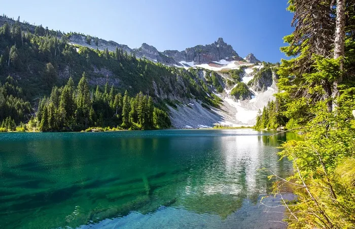 Wonderland Trail with majestic natural scenery